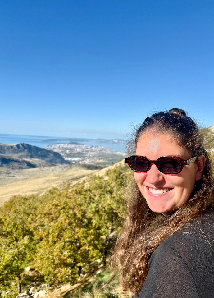 Photo d'Alexandra à la montagne